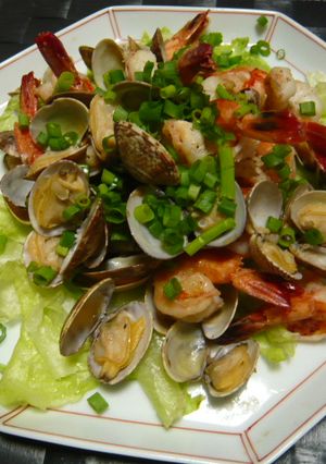 あさりと海老のイタリアン風酒蒸し-レシピのメイン写真
