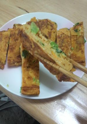 厚焼き玉子のネギ入り-レシピのメイン写真