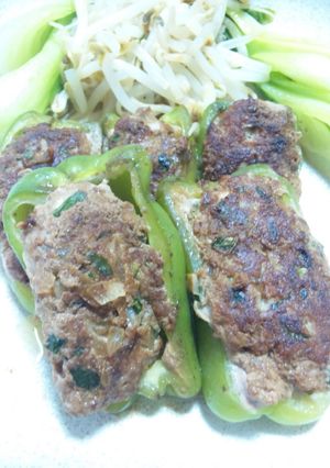 ピーマンの肉詰め-レシピのメイン写真