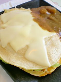 夕べのカレーで、お好み焼き-レシピのメイン写真