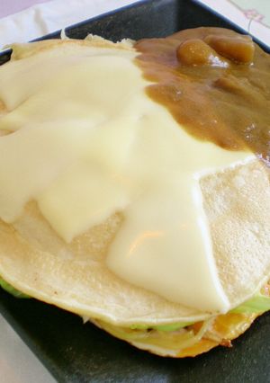 夕べのカレーで、お好み焼き-レシピのメイン写真