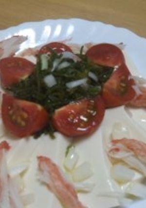 豆腐とカニカマのカルパッチョ-レシピのメイン写真
