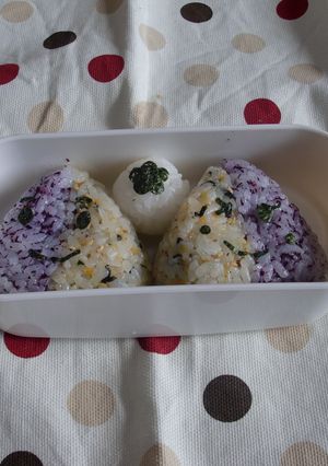 2色おにぎり-レシピのメイン写真