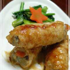 รูปของ ごぼうの豚肉巻き