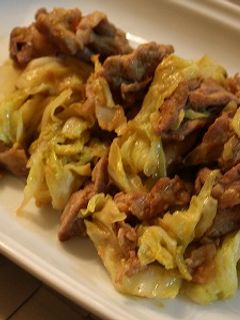 豚肉とキャベツのカレー味噌炒め-レシピのメイン写真