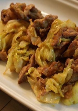 豚肉とキャベツのカレー味噌炒め-レシピのメイン写真