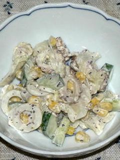 ちくわとキャベツのゆかりマヨネーズ和え-レシピのメイン写真