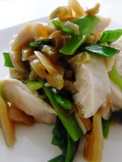旨い!鶏ささみと万能ねぎのザーサイ和え-レシピのメイン写真