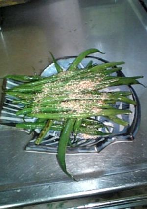 胡麻インゲン熱々でどうぞ-レシピのメイン写真