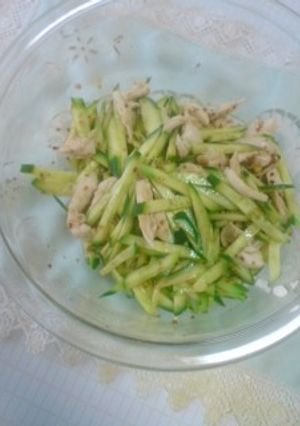ささみときゅうりの食べラーサラダ-レシピのメイン写真