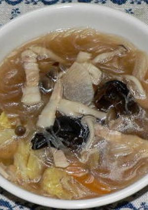 豚バラ肉と野菜の中華風春雨スープ-レシピのメイン写真