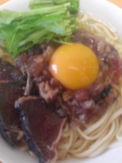 かつおのたたきのせうどん-レシピのメイン写真