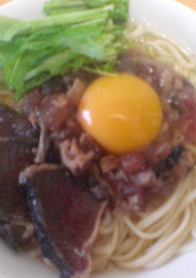 かつおのたたきのせうどん-レシピのメイン写真