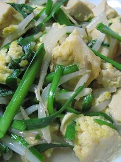 高野豆腐とニラの卵とじ-レシピのメイン写真