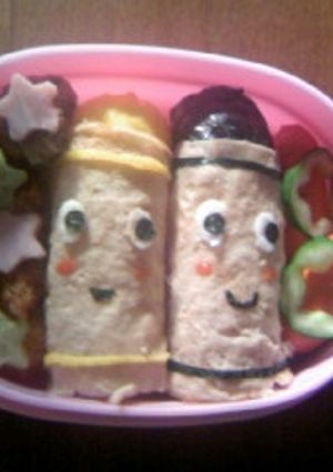 【キャラ弁】クレヨンのくろくん-レシピのメイン写真