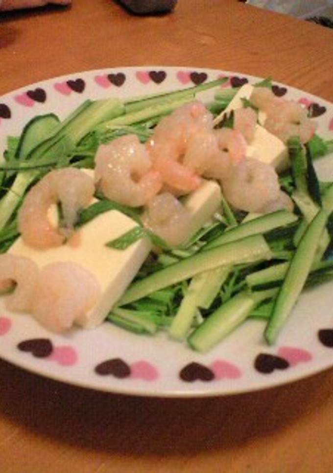 豆腐とえびのきのう何食べた？サラダ-レシピのメイン写真