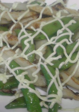 スナップえんどう＆ちくわの炒め物-レシピのメイン写真