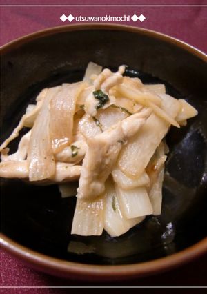 しそ風味♪長芋とささみのポン酢炒め-レシピのメイン写真