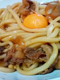 すき焼きうどん-レシピのメイン写真