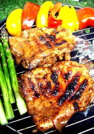 バーベキューでジャークチキンを焼きました。-レシピのメイン写真