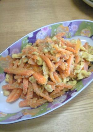 にんじんといり卵のごま和え♪-レシピのメイン写真