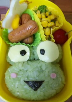 お弁当4ｹﾛｯﾋﾟｰキャラ弁-レシピのメイン写真