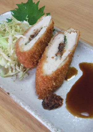 特製梅だれ！チーズしそチキンカツ-レシピのメイン写真