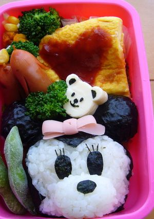 ＊キャラ弁＊ミニーちゃん-レシピのメイン写真