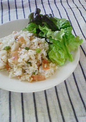 ランチ♪アスパラベーコンの柚こしょう炒飯-レシピのメイン写真