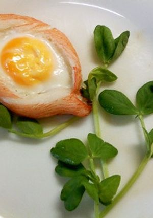 付け合せやお弁当に　プチかにかま目玉焼き-レシピのメイン写真