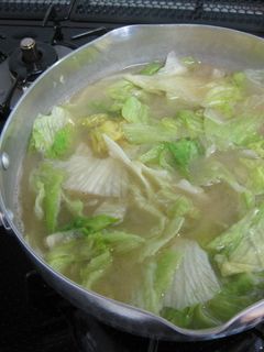 どっさりレタスの味噌汁-レシピのメイン写真