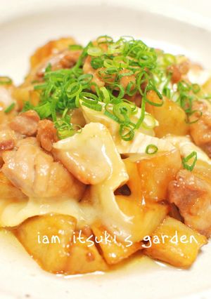 カマンベールと鶏じゃがのテリヤキ炒め☆-レシピのメイン写真
