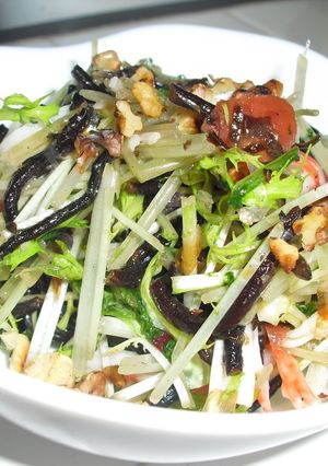ひじきと水菜の梅ぇ~サラダ-レシピのメイン写真