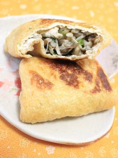 とろみきのこのあげつつみ焼き♪-レシピのメイン写真