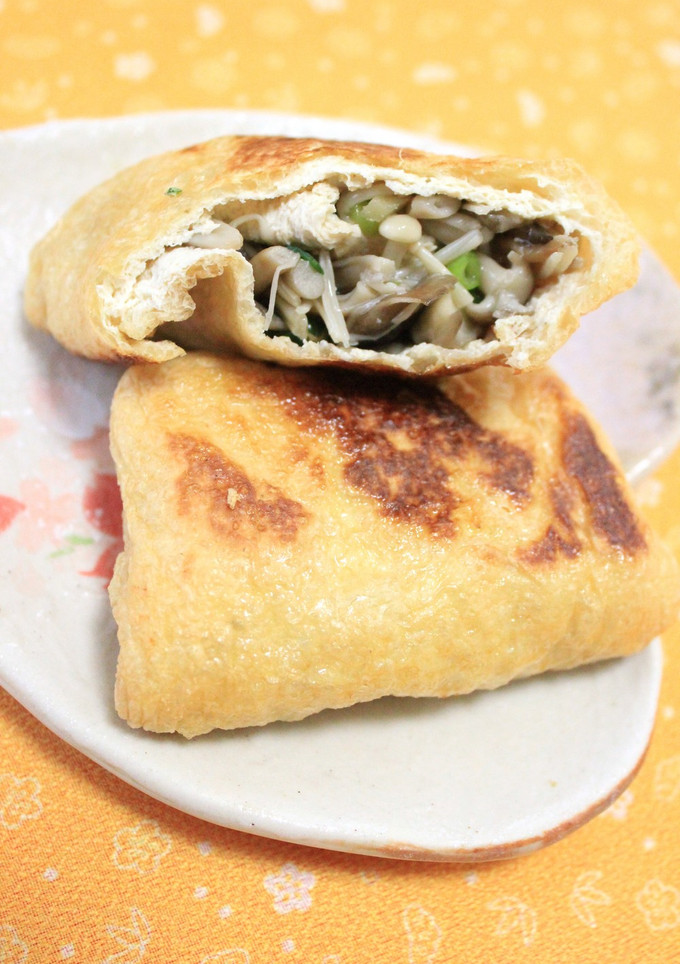 とろみきのこのあげつつみ焼き♪-レシピのメイン写真