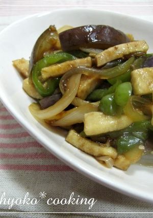 ノンオイル!高野と夏野菜のオイスター炒め-レシピのメイン写真