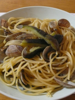 簡単!旨みたっぷり あさりとなすのパスタ-レシピのメイン写真
