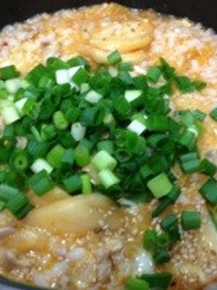残りご飯deキムチ雑炊!-レシピのメイン写真