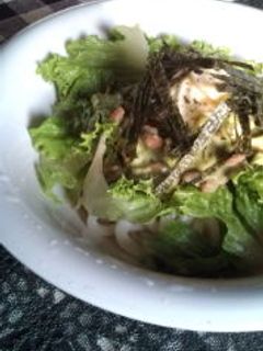 アボカド納豆サラダうどん♪-レシピのメイン写真