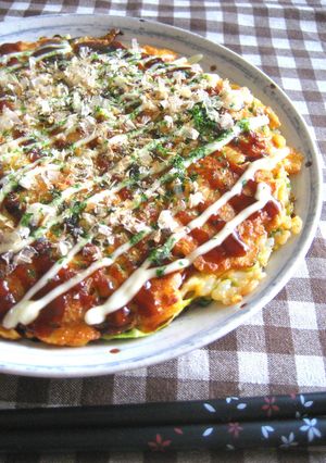 1人ランチに☆ライスお好み焼き-レシピのメイン写真