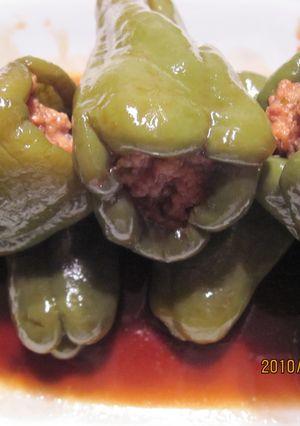 ピーマンの肉詰め!甘酸っぱい☆-レシピのメイン写真
