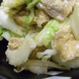 キャベツと油揚げの卵炒め