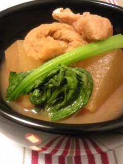 大根とお揚げと小松菜煮♪-レシピのメイン写真