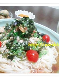 鯖の水煮de冷やしそうめん-レシピのメイン写真
