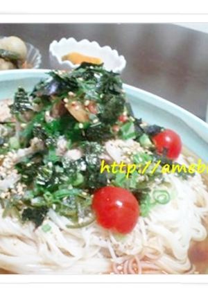 鯖の水煮de冷やしそうめん-レシピのメイン写真