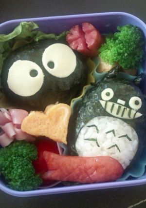 超簡単☆まっくろくろすけ☆キャラ弁-レシピのメイン写真