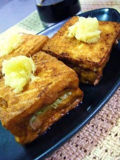 厚揚げのネギはさみ焼き-レシピのメイン写真