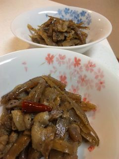 素朴なお惣菜♡豚コンきんぴら-レシピのメイン写真
