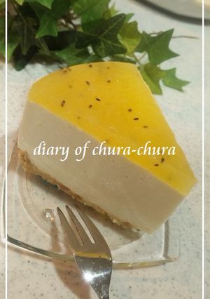 ヨーグルトとキウイでレアチーズケーキ風♪-レシピのメイン写真
