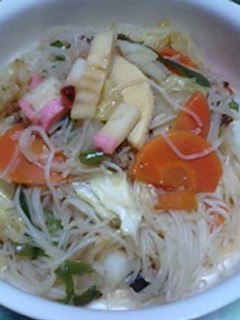 ノンオイル焼きビーフン-レシピのメイン写真